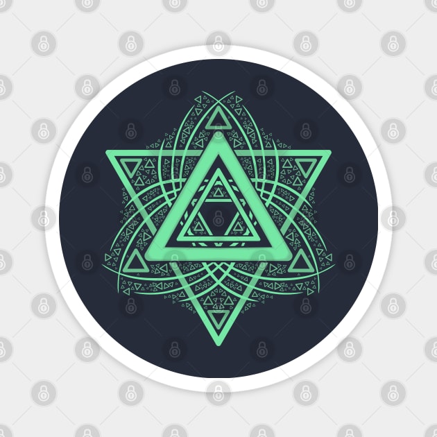 Controller Mandala: Triangle Magnet by njonestees